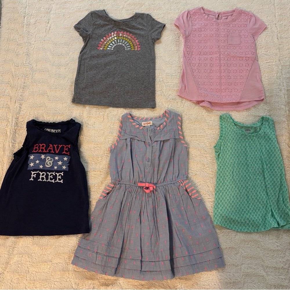 Girl’s Toddler Shirts and Dress, 5T